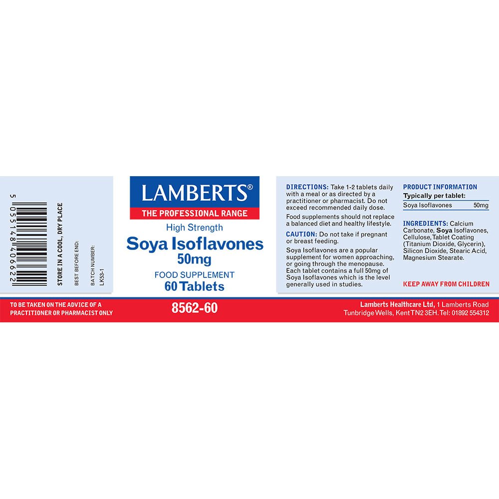 Lamberts Health Care Soya Isoflavones 50mg