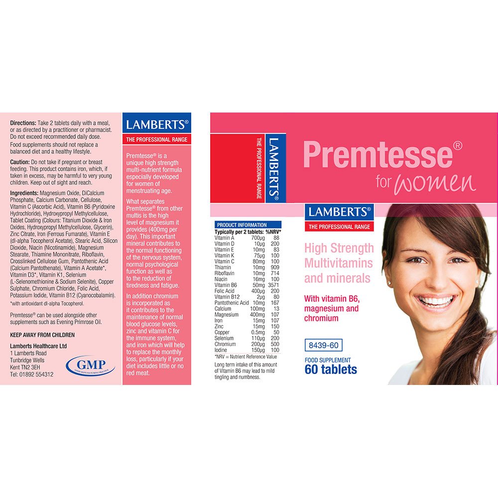 Lamberts Health Care Premtesse® (NOW IMPROVED FORMULATION)