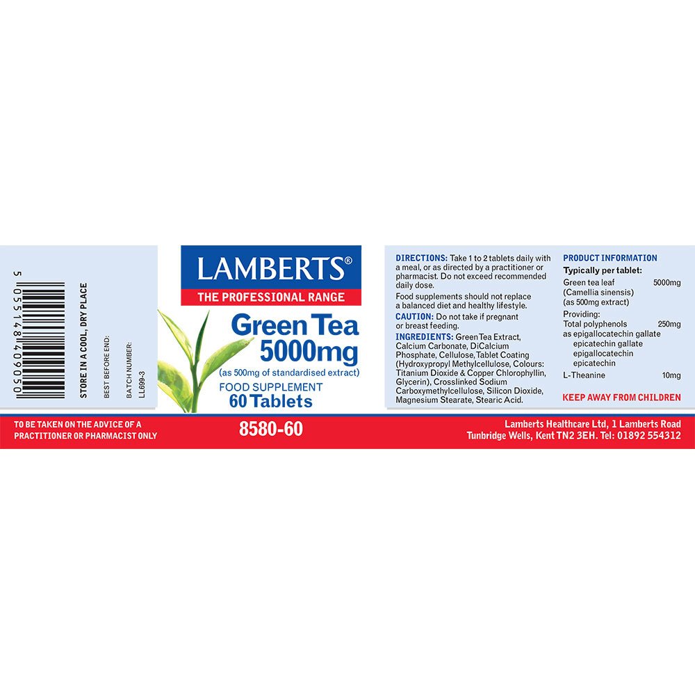 Lamberts Health Care Green Tea 5000mg
