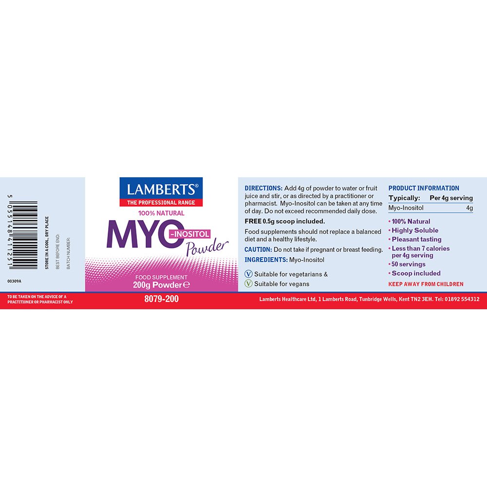 Lamberts Health Care Myo-Inositol Powder