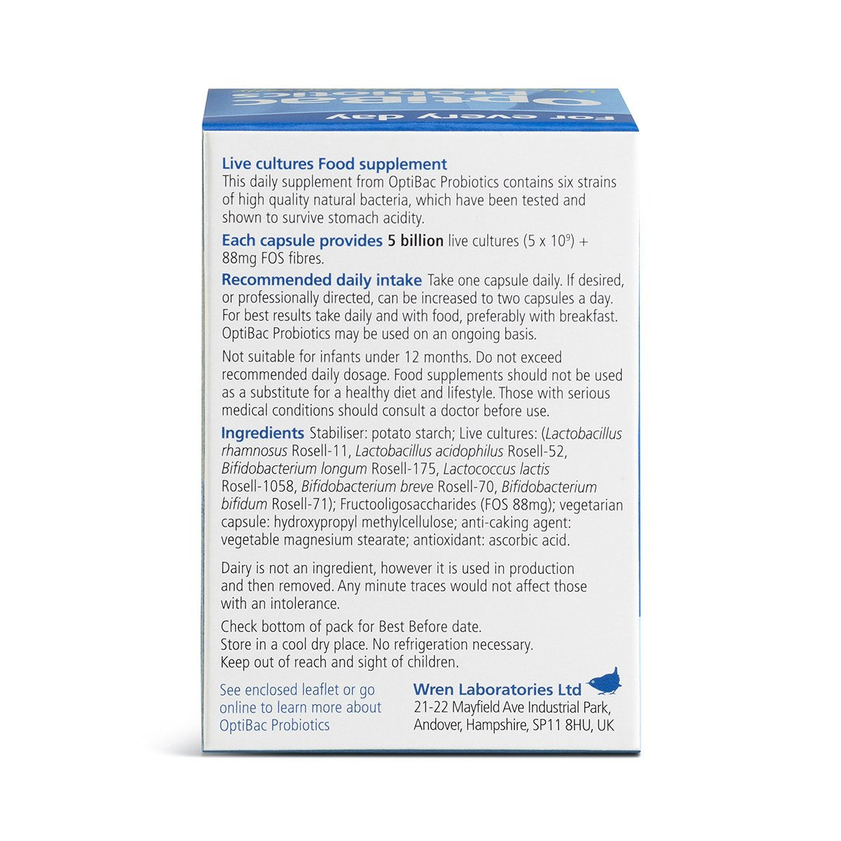 OptiBac Probiotics For Every Day 30 Capsules