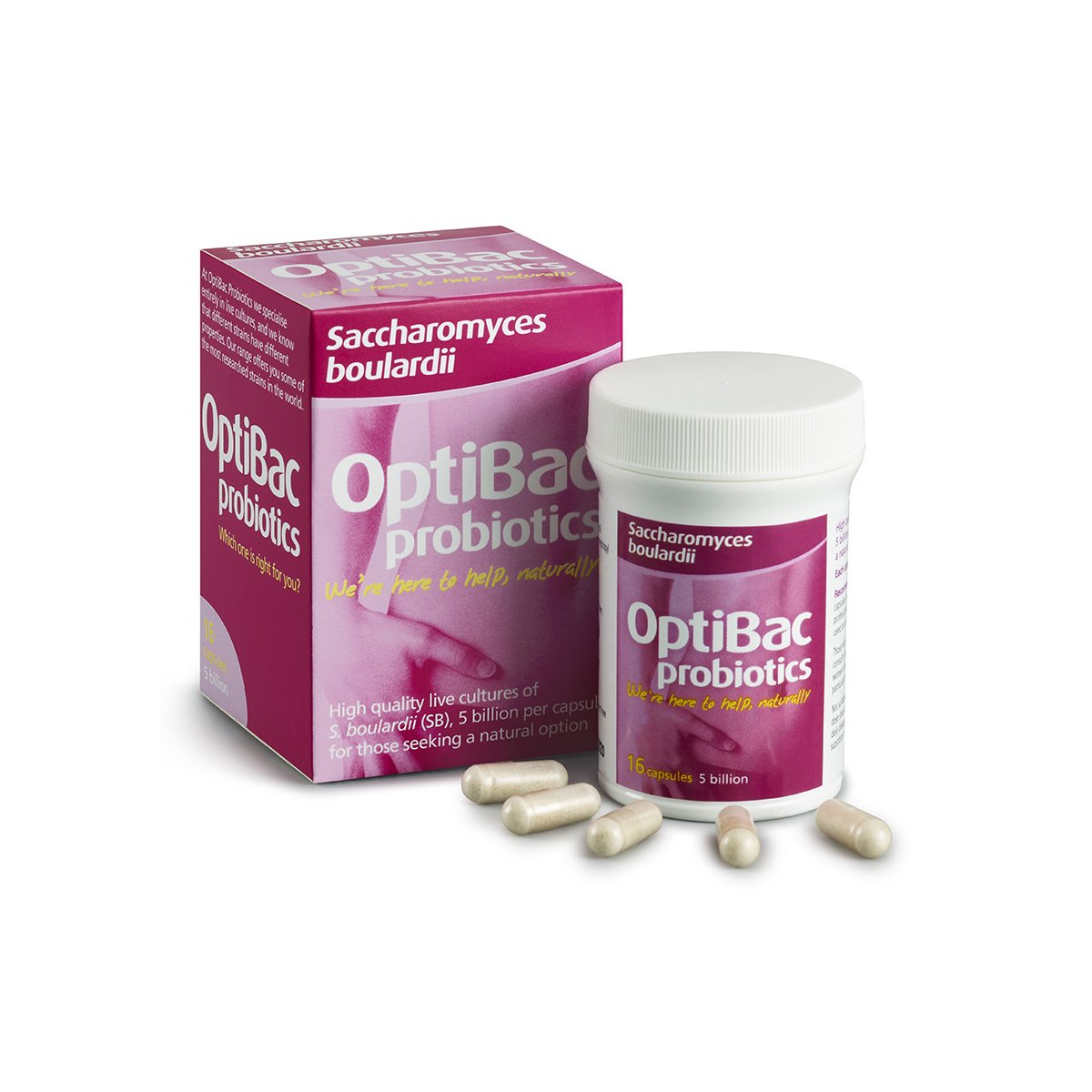 OptiBac Probiotics Saccharomyces Boulardii 16 Capsules