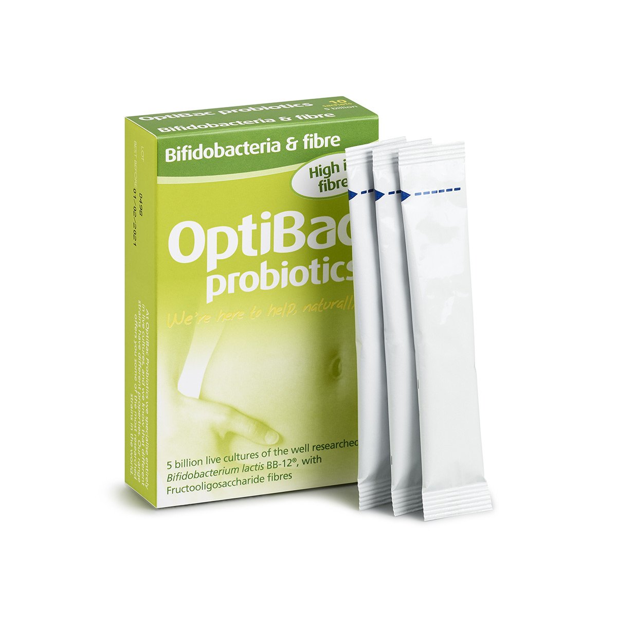 OptiBac Probiotics Bifidobacteria & Fibre 10 Sachets