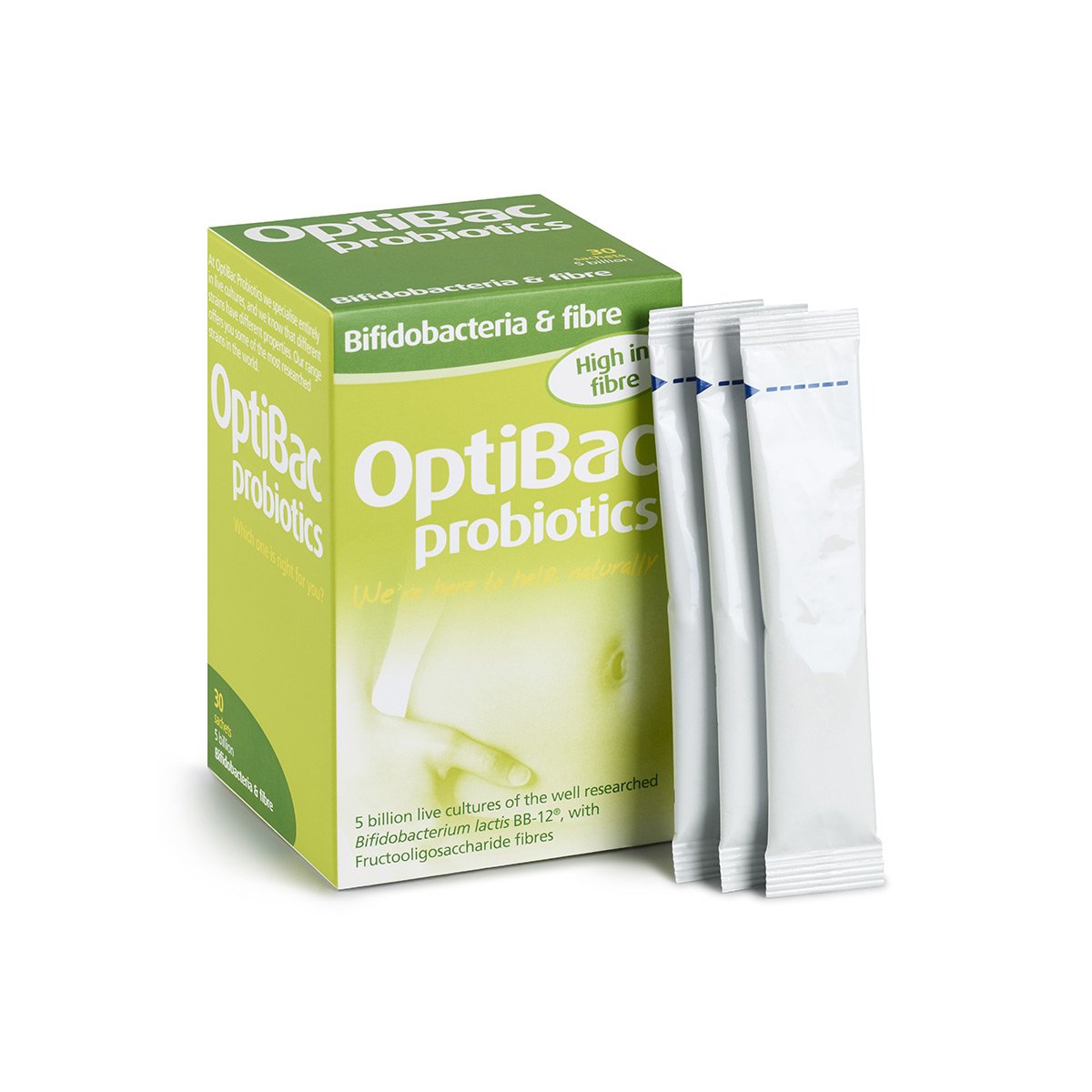 OptiBac Probiotics Bifidobacteria & Fibre 30 Sachets