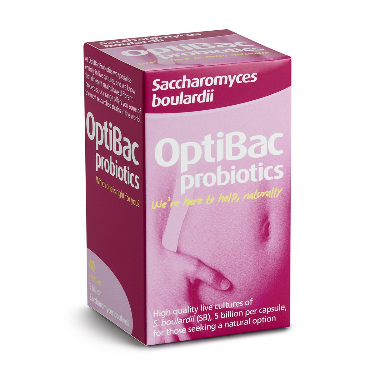 OptiBac Probiotics Saccharomyces Boulardii 40 Capsules