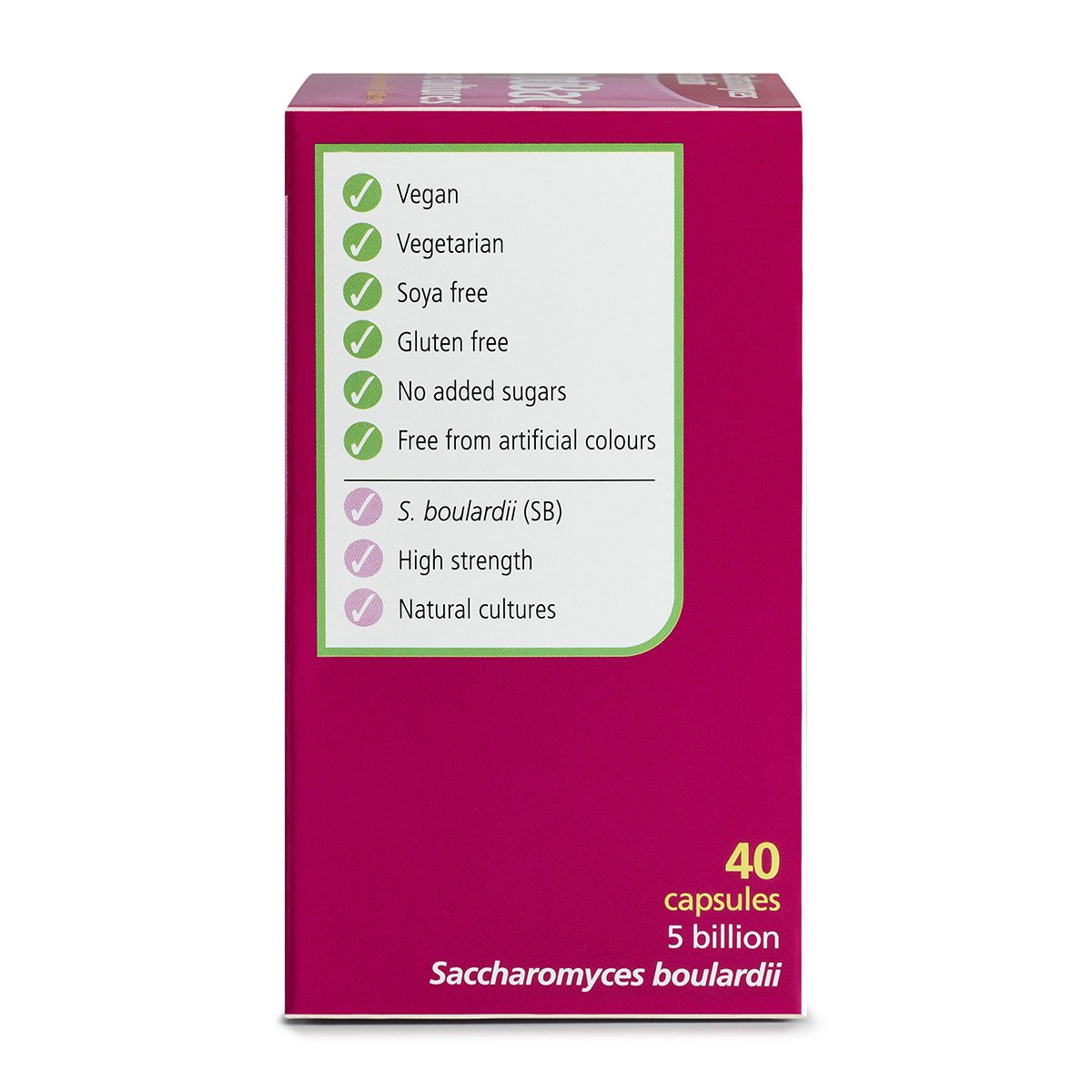 OptiBac Probiotics Saccharomyces Boulardii 40 Capsules