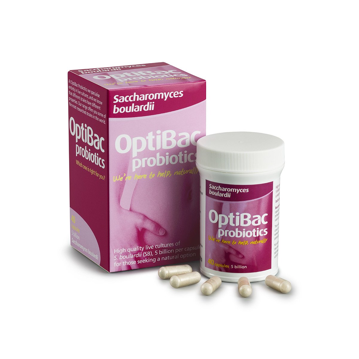 OptiBac Probiotics Saccharomyces Boulardii 40 Capsules