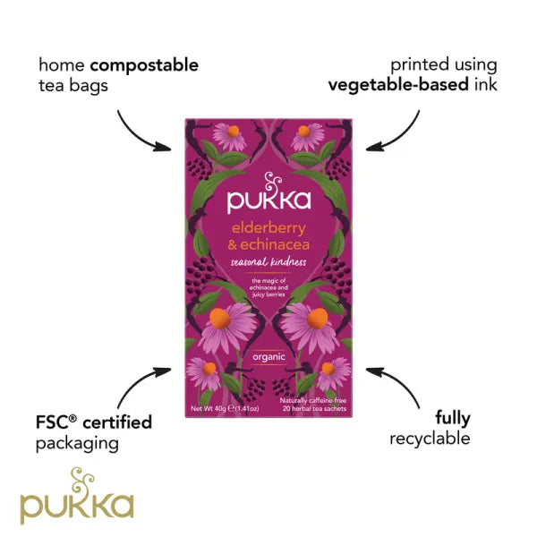 Pukka Organic Elderberry & Echinacea Tea