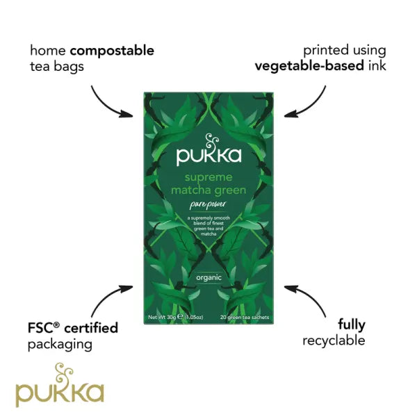 Pukka Organic Supreme Green Matcha Tea