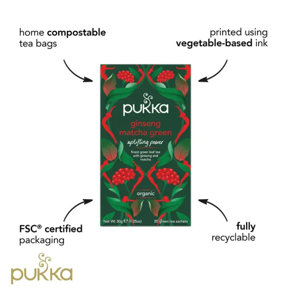 Pukka Organic Ginseng Matcha Green Tea