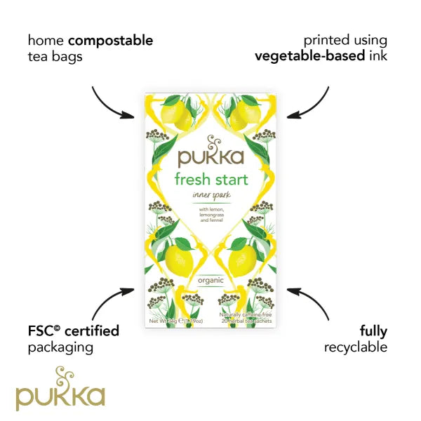 Pukka Organic Fresh Start Herbal Tea