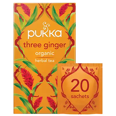 Pukka Organic Three Ginger Tea Bags