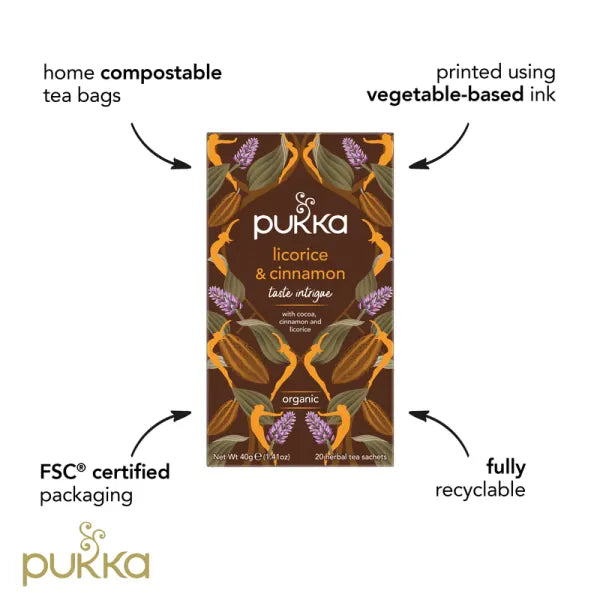 Pukka Organic Licorice & Cinnamon Tea