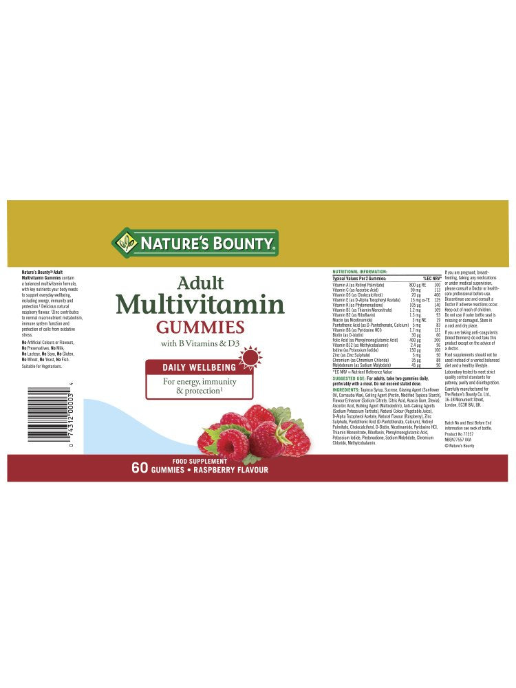 Nature's Bounty Adult Multivitamin Gummies