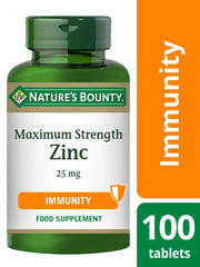 Nature's Bounty Maximum Strength Zinc 25 mg