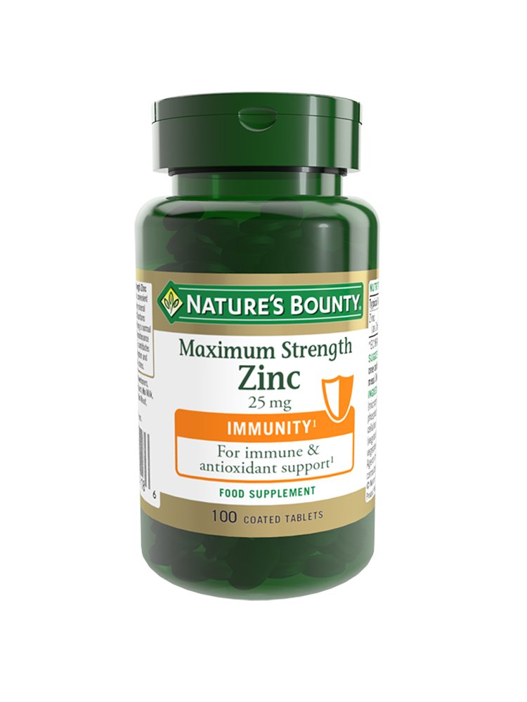 Nature's Bounty Maximum Strength Zinc 25 mg