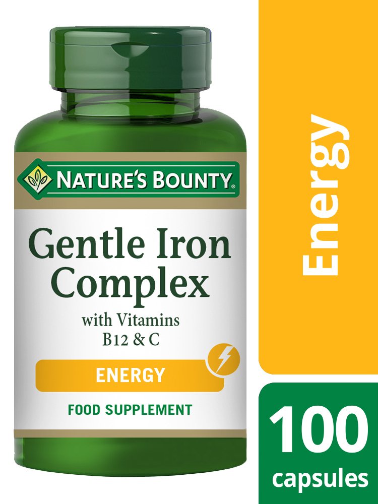 Nature's Bounty Gentle Iron Complex with Vitamins B12 & C