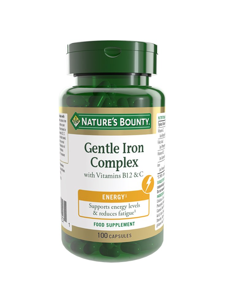 Nature's Bounty Gentle Iron Complex with Vitamins B12 & C