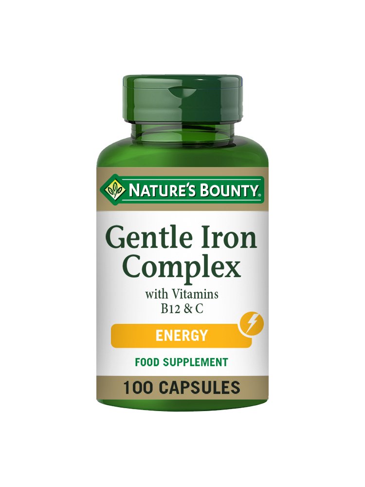 Nature's Bounty Gentle Iron Complex with Vitamins B12 & C