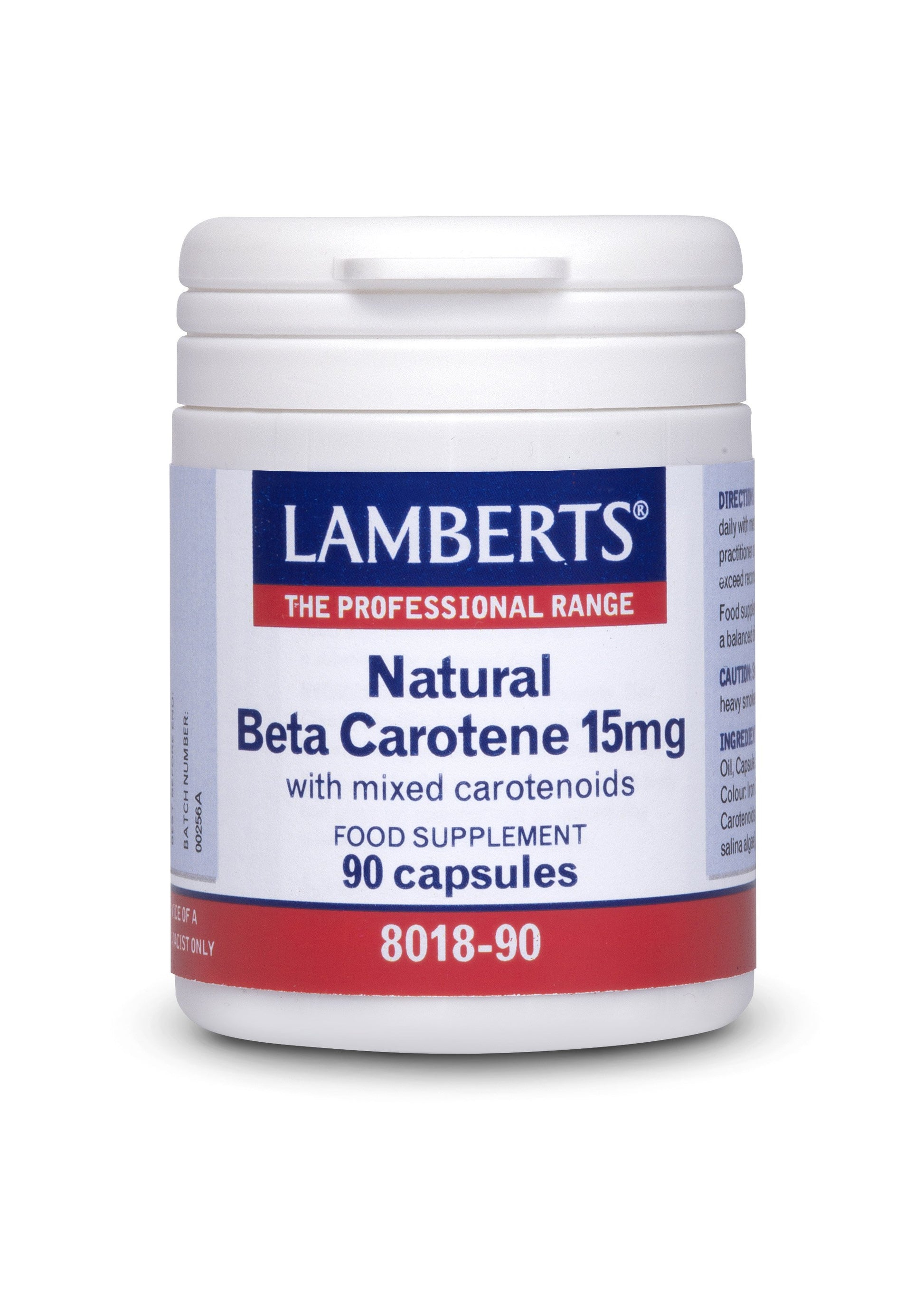 Lamberts Health Care Natural Beta Carotene 15mg
