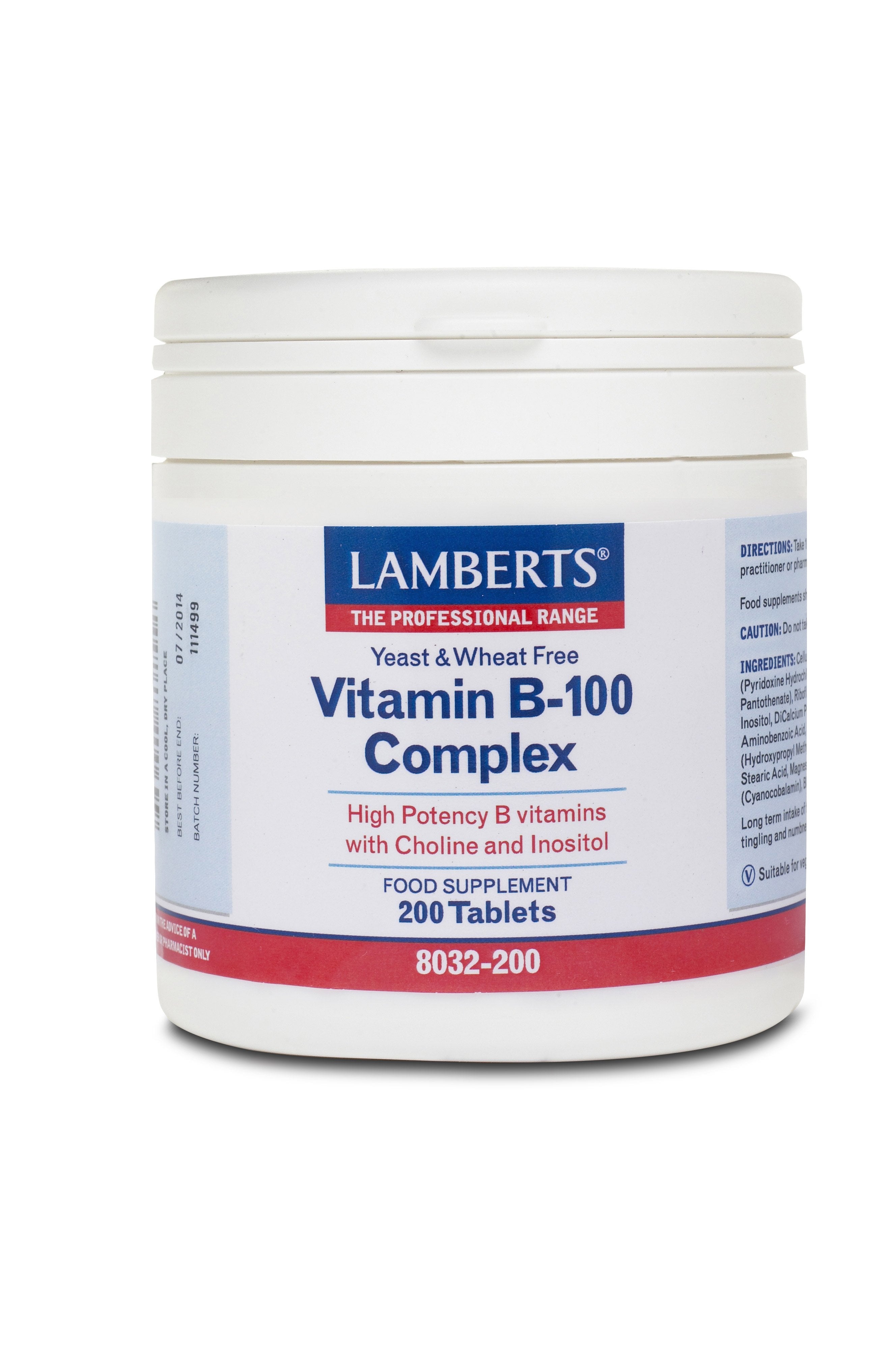 Lamberts Health Care Vitamin B-100 Complex
