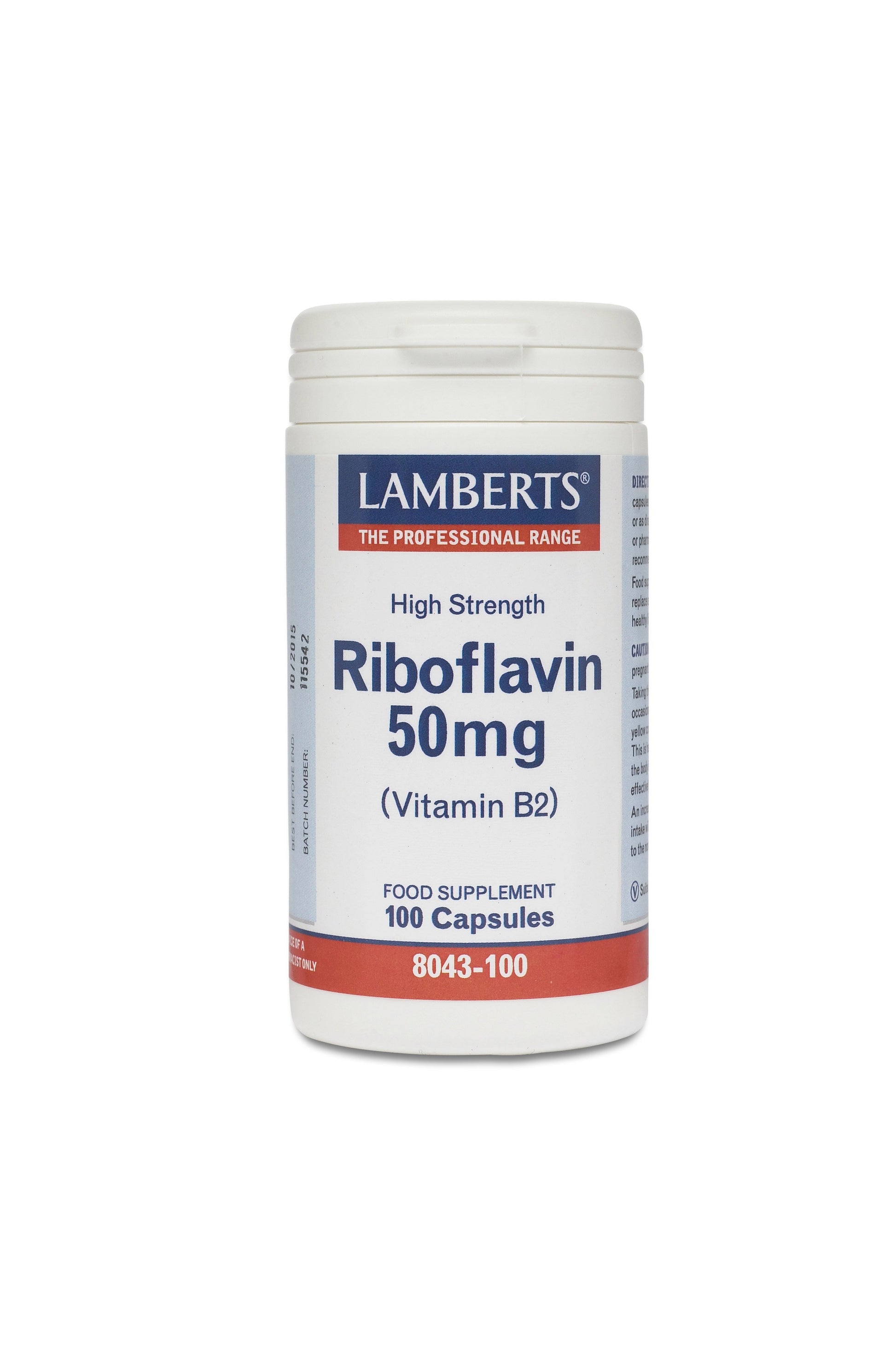Lamberts Health Care Riboflavin 50mg