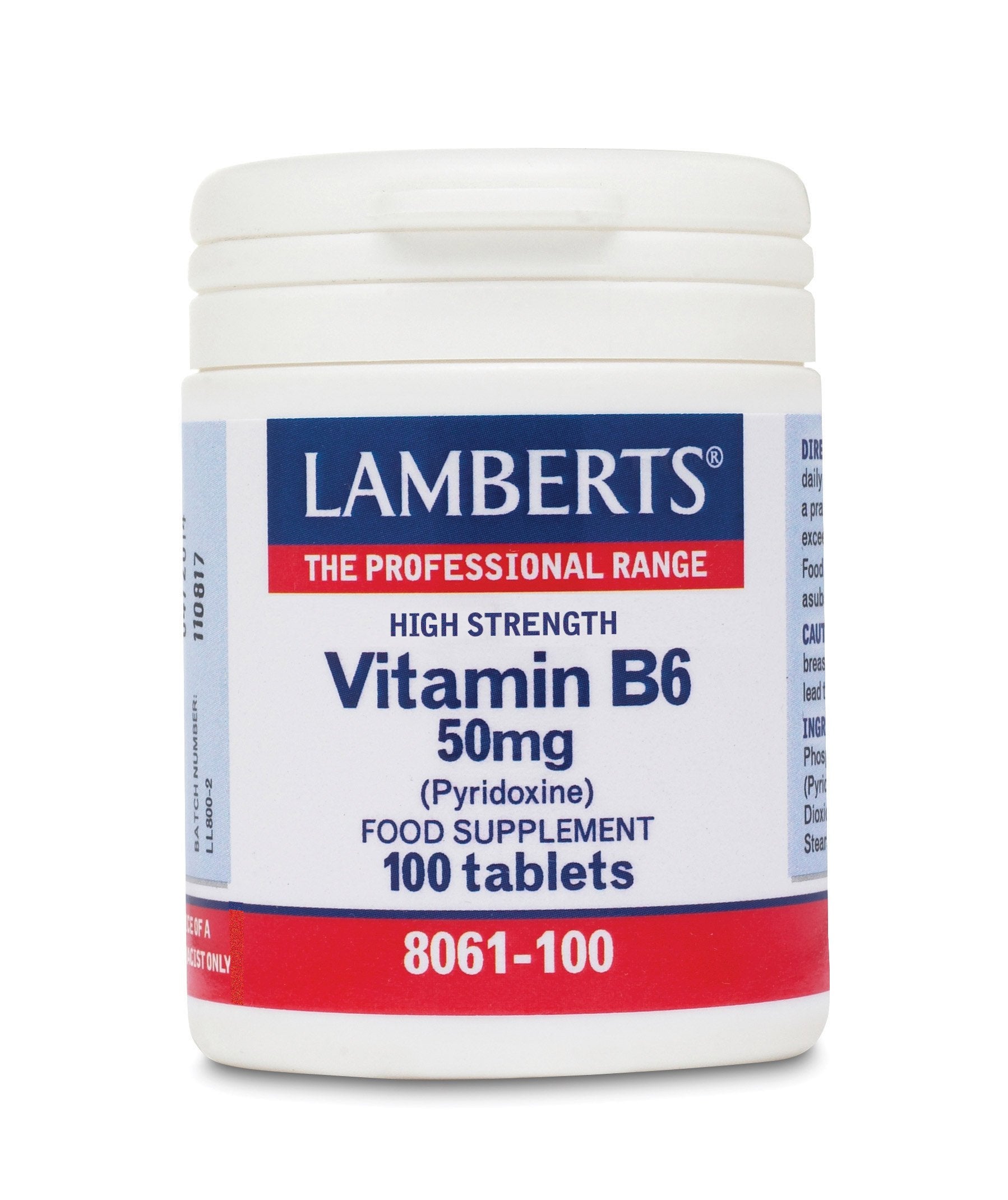 Lamberts Health Care Vitamin B6 50mg