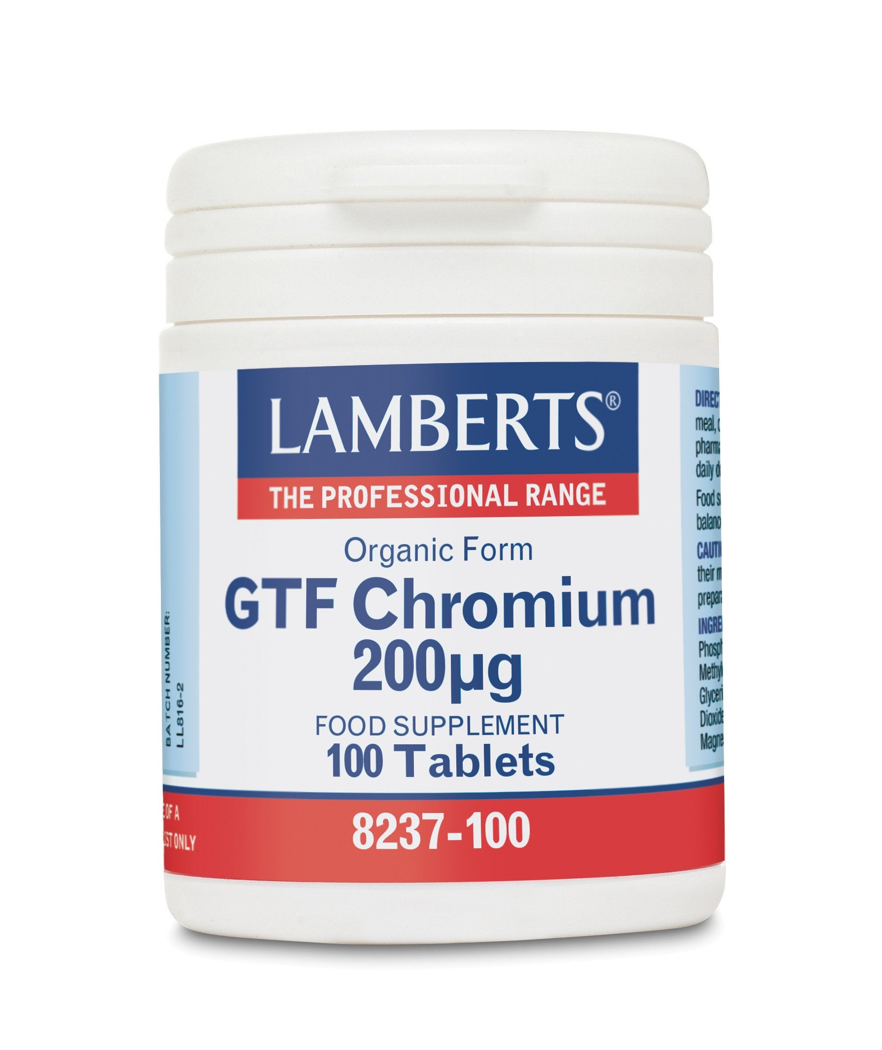 Lamberts Health Care GTF Chromium (as Picolinate)