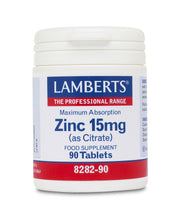Lamberts Health Care Zinc 15mg