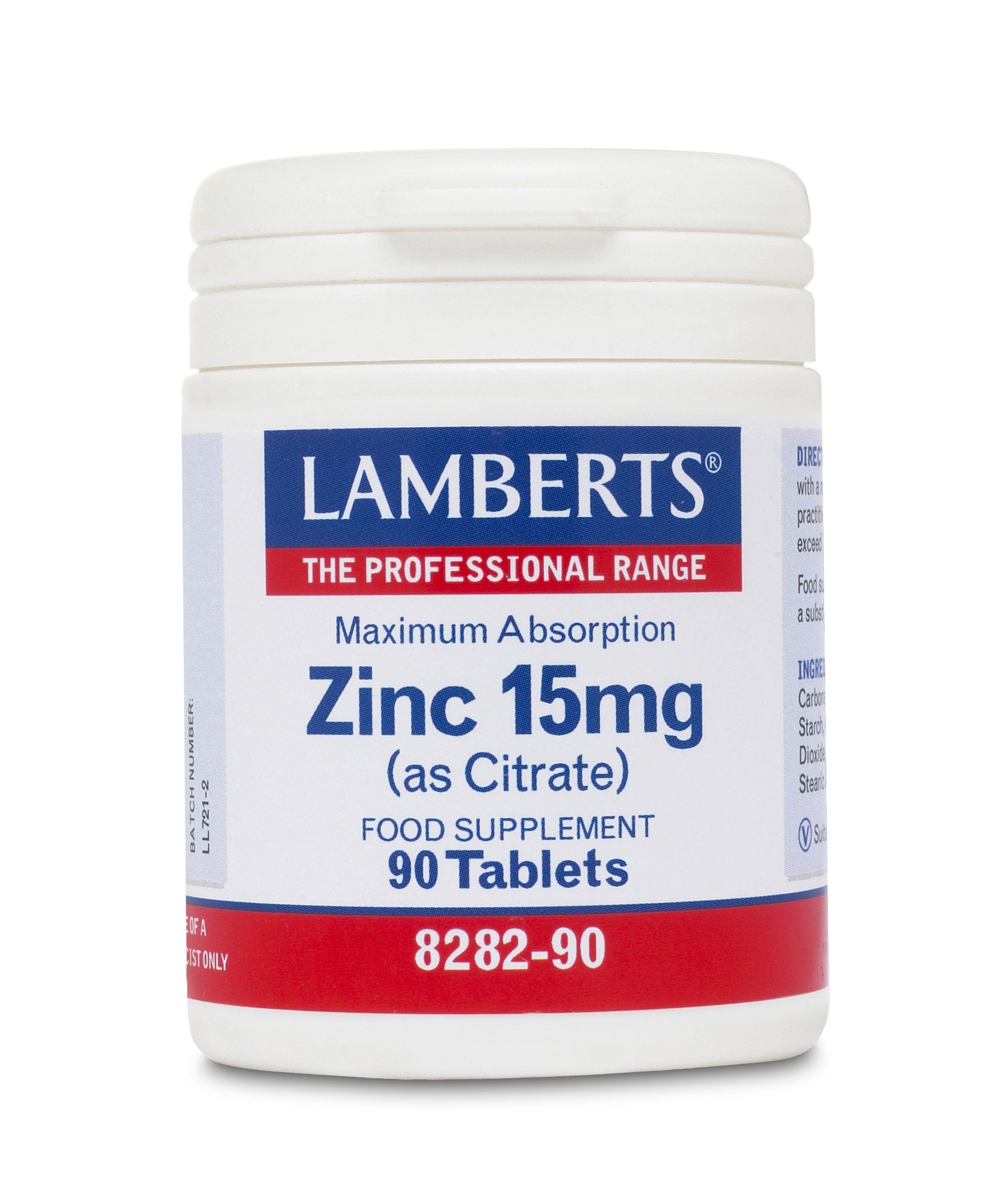 Lamberts Health Care Zinc 15mg