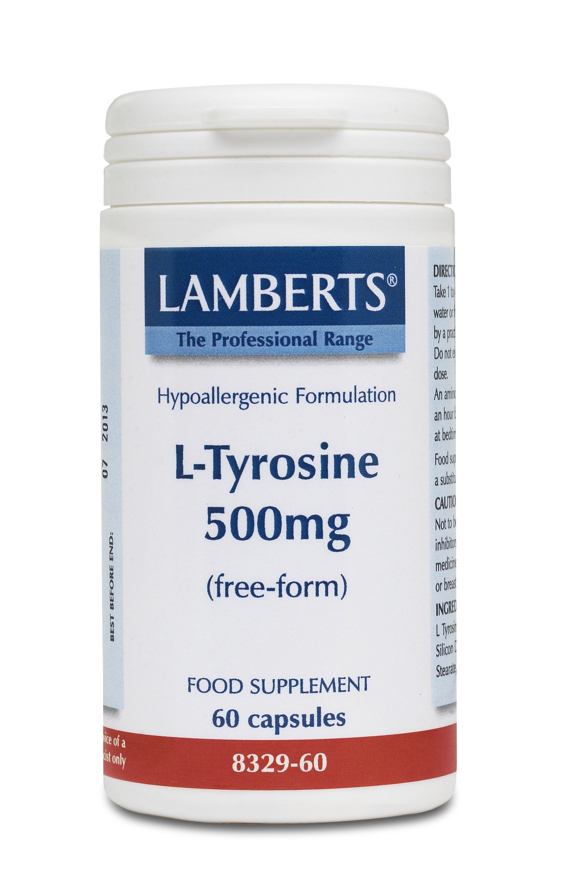 Lamberts Health Care L-Tyrosine 500mg
