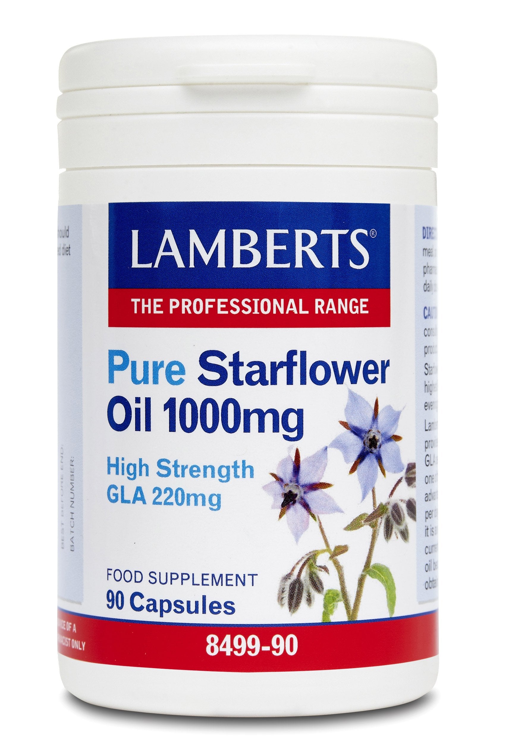 Lamberts Health Care Pure Starflower Oil 1000mg