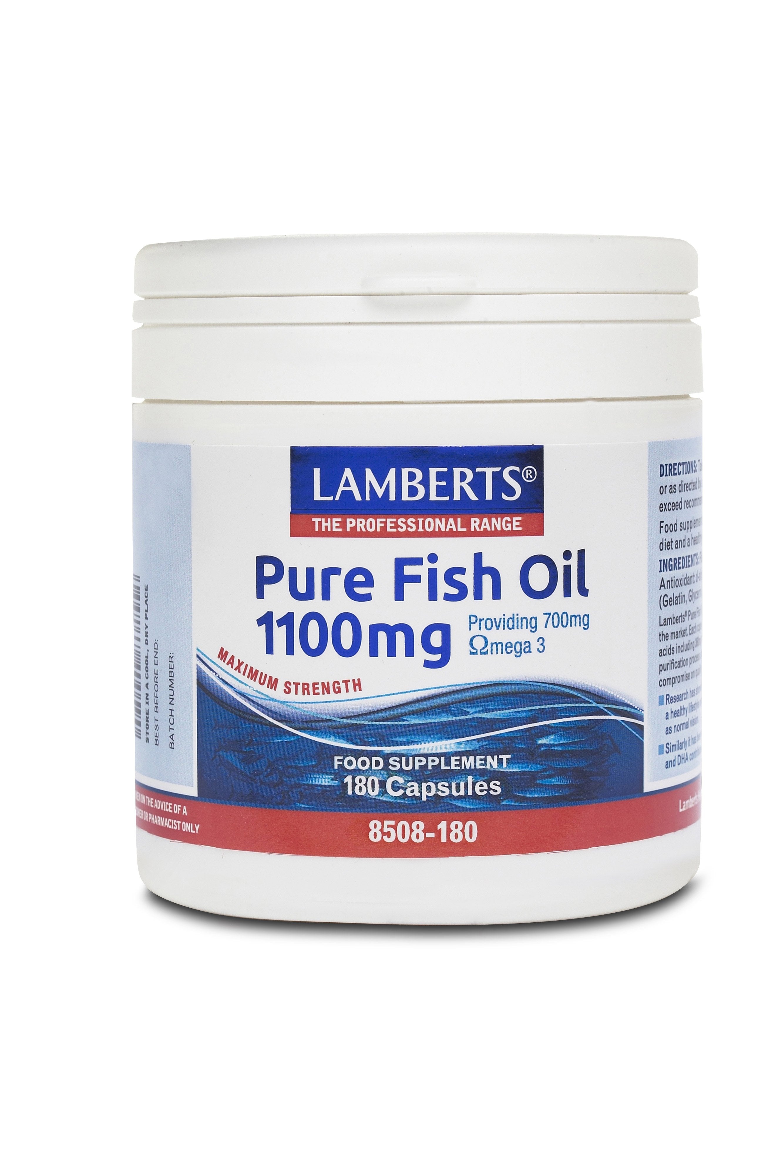 Lamberts Health Care Pure Fish Oil 1100mg