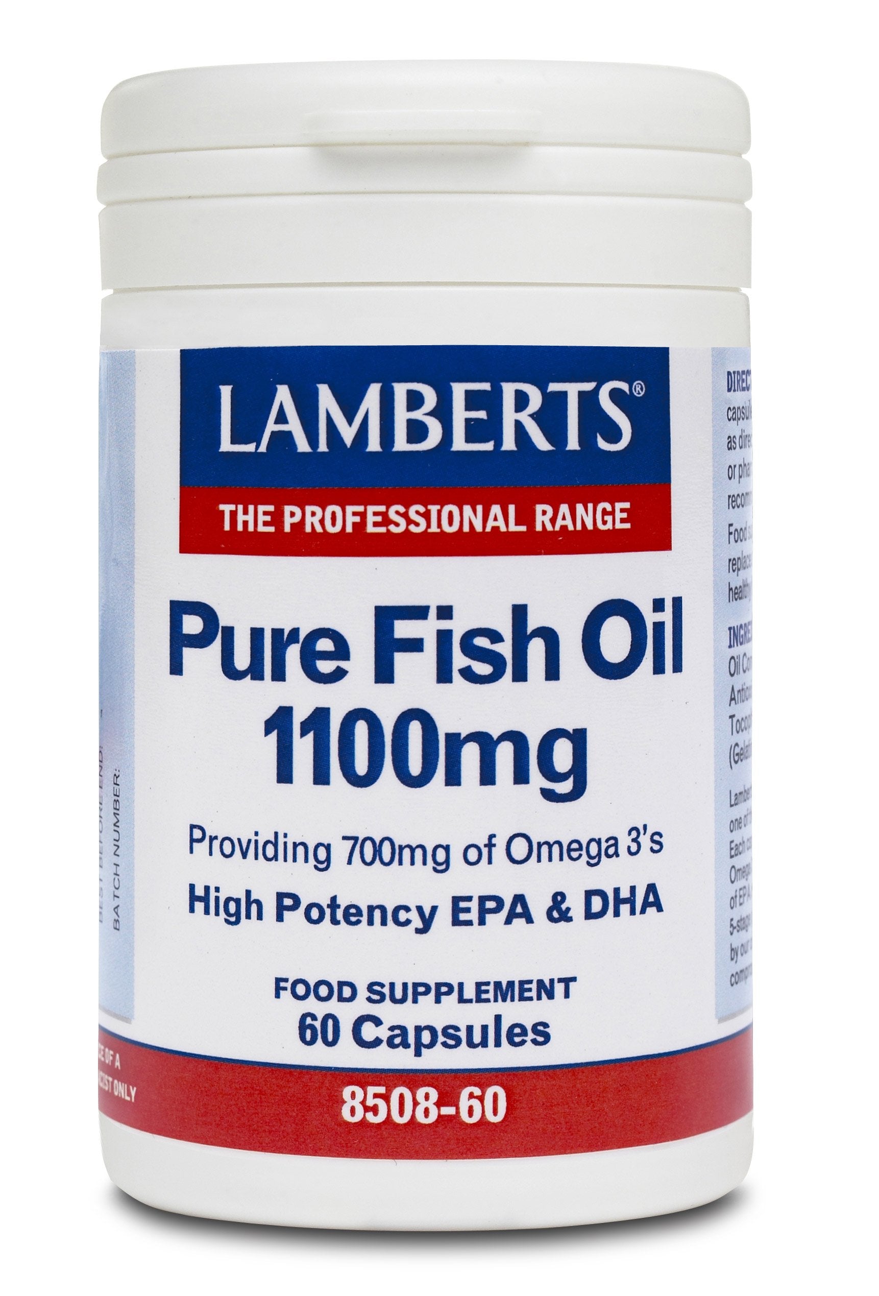 Lamberts Health Care Pure Fish Oil 1100mg