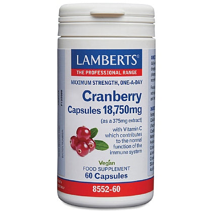 Lamberts Health Care Cranberry Capsules 18 750mg