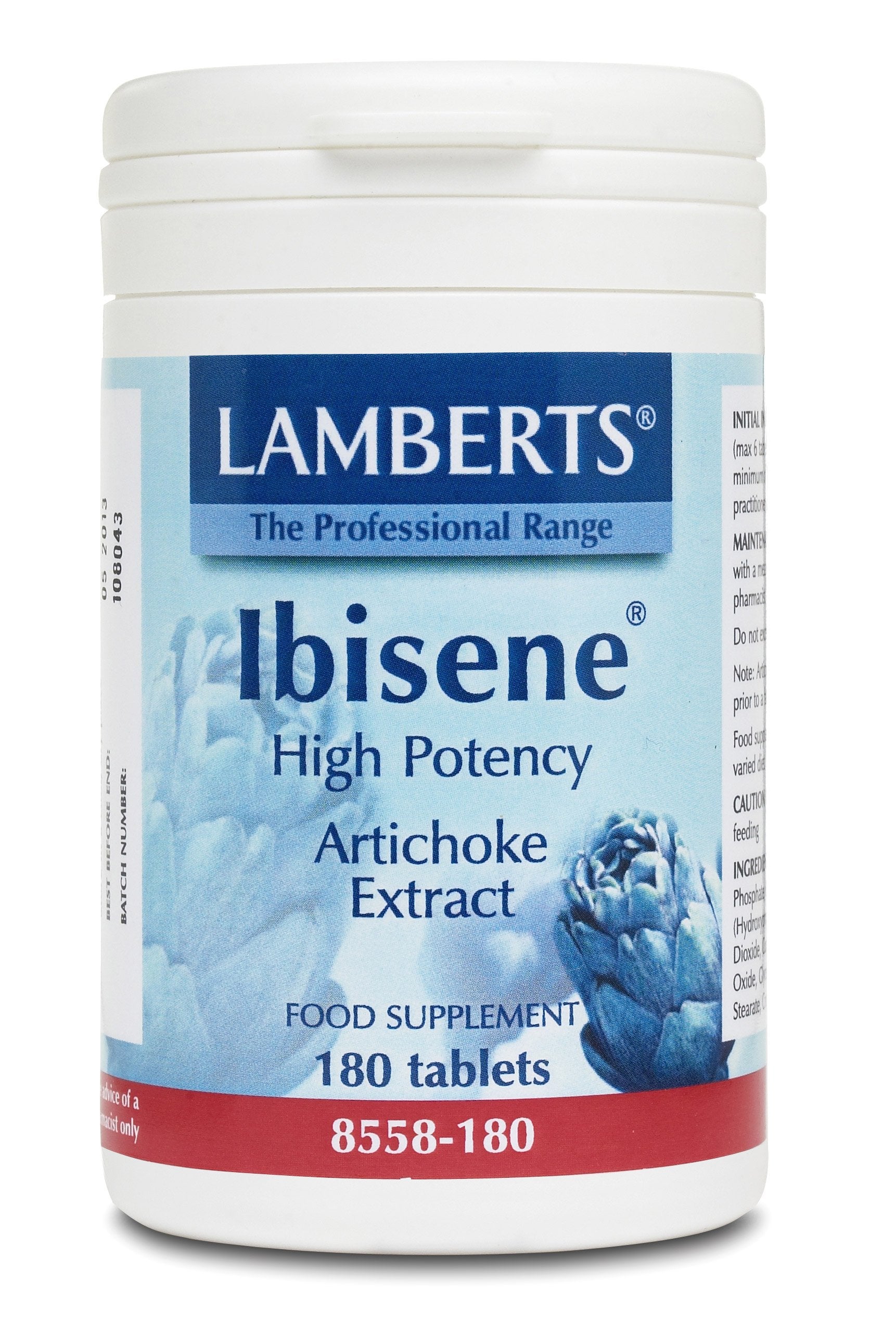Lamberts Health Care Artichoke Extract 7425mgmg (formely Ibisene)