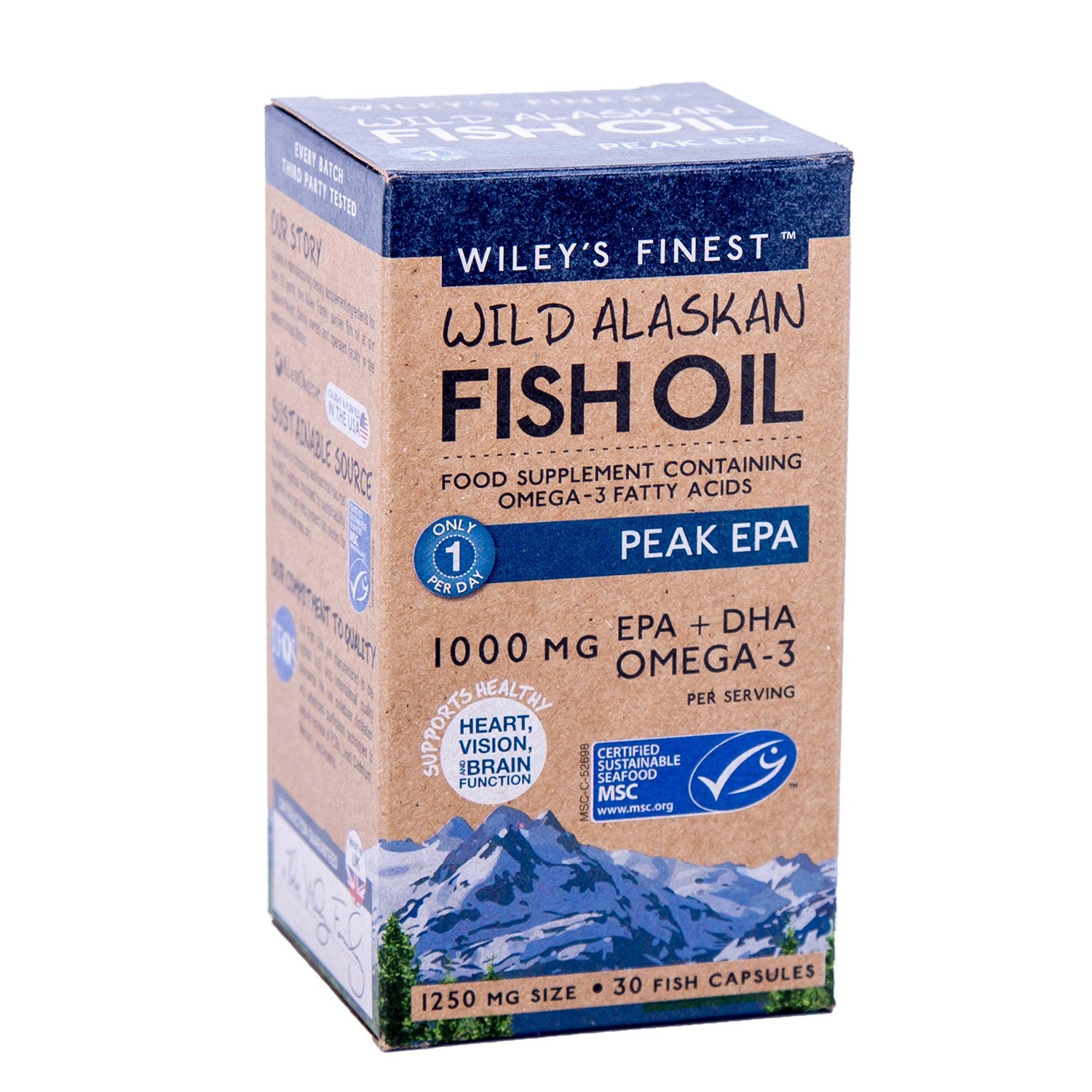 Wiley's Finest Peak EPA 30 Softgels 