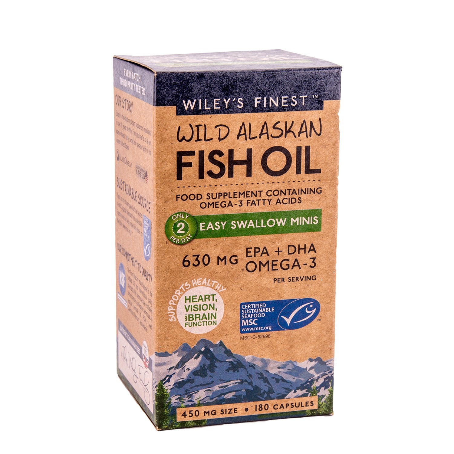 Wiley's Finest Easy Swallow Minis 180 Softgels 