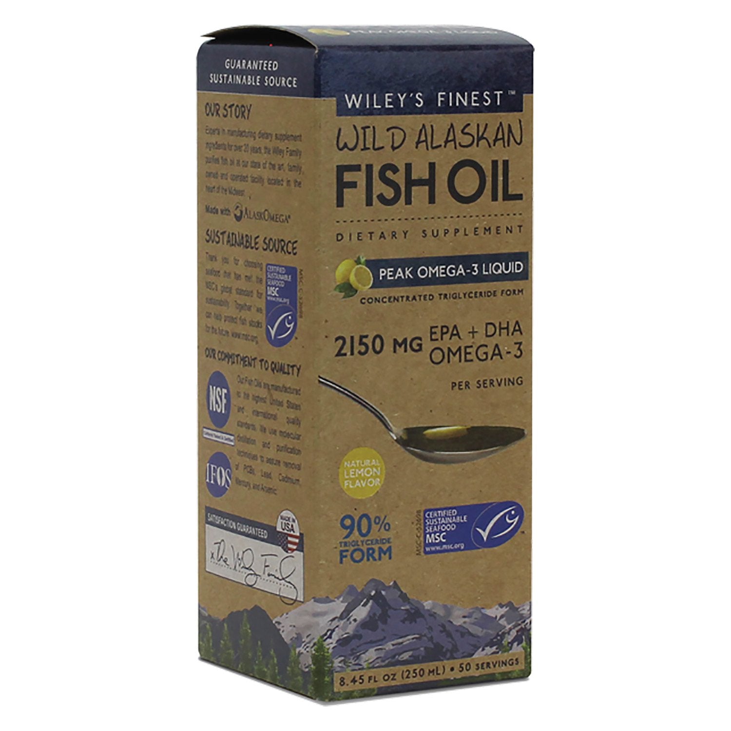 Wiley's Finest Peak Omega-3 Liquid 50 Servings