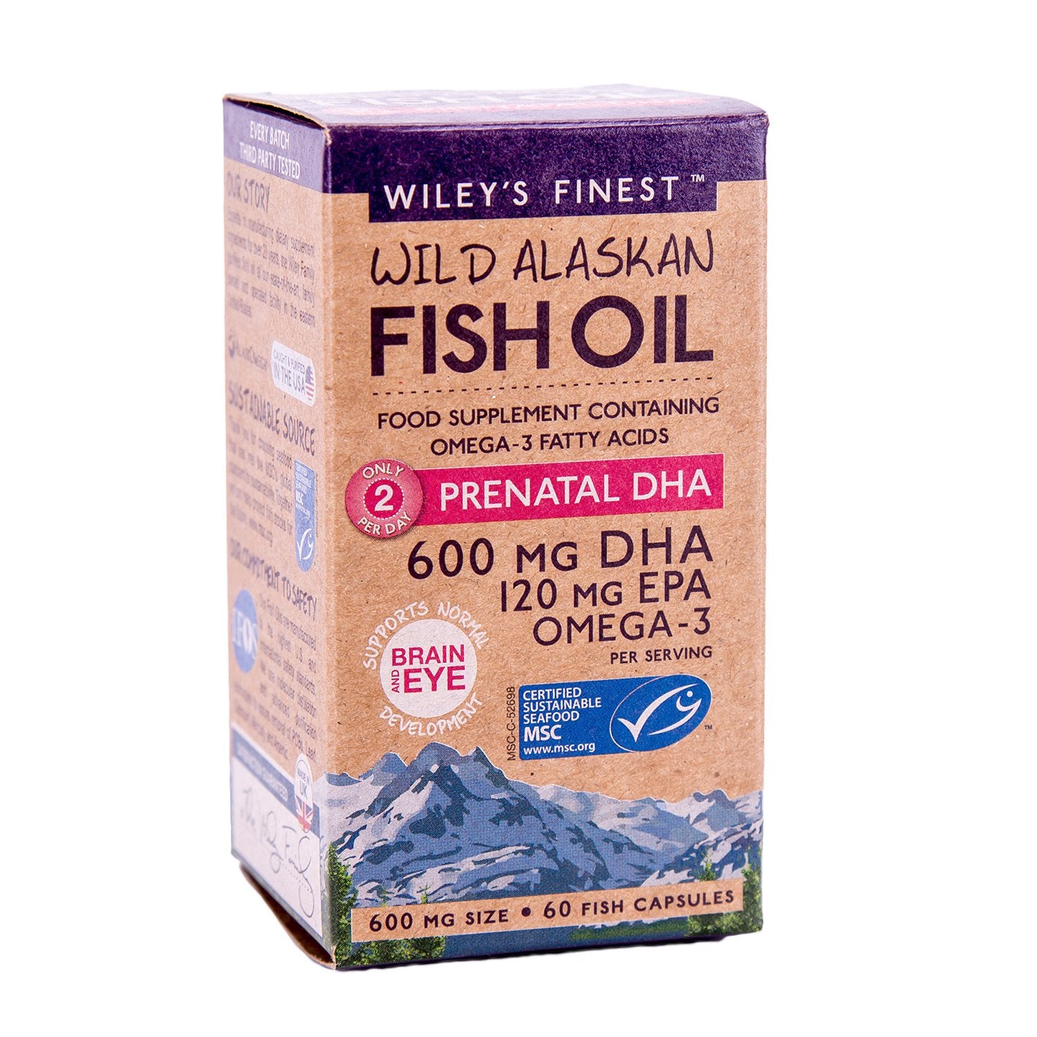 Wiley's Finest PreNatal DHA 60 Capsules