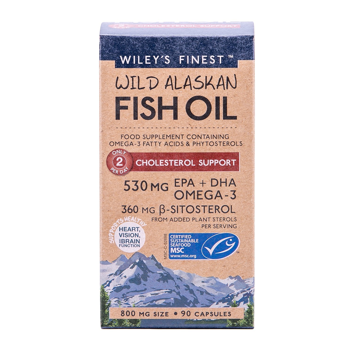 Wiley's Finest Cholesterol Support 90 Capsules