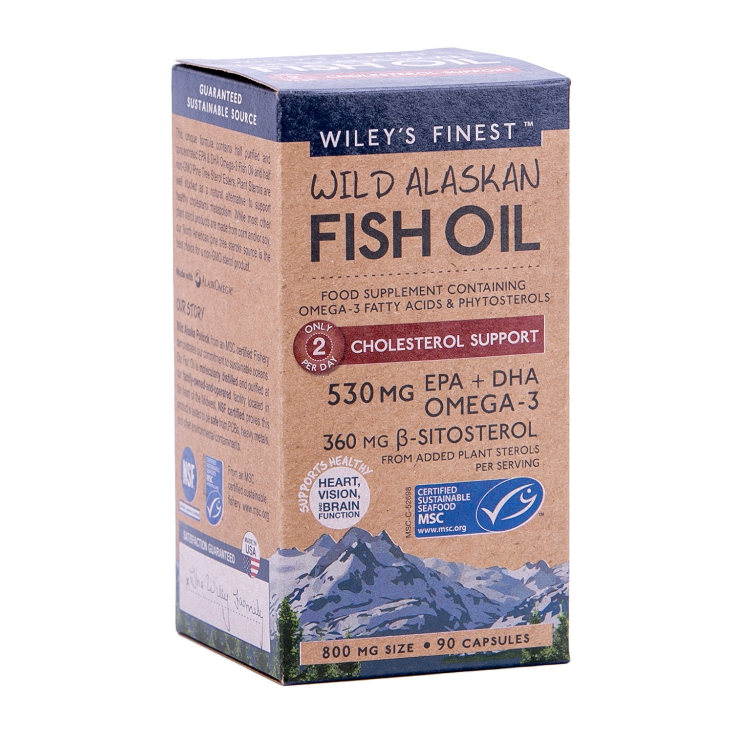 Wiley's Finest Cholesterol Support 90 Capsules