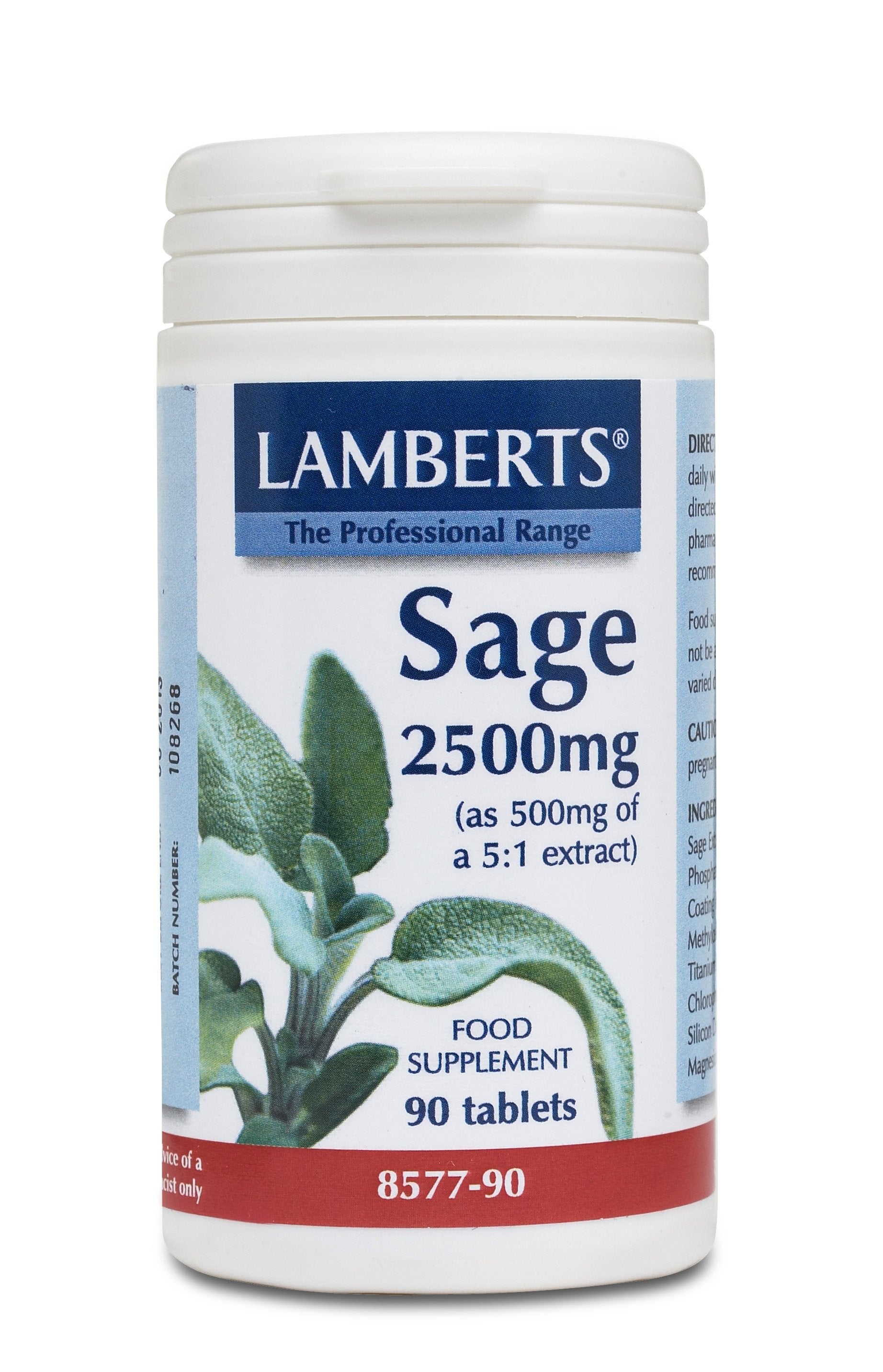 Lamberts Health Care Sage 2500mg