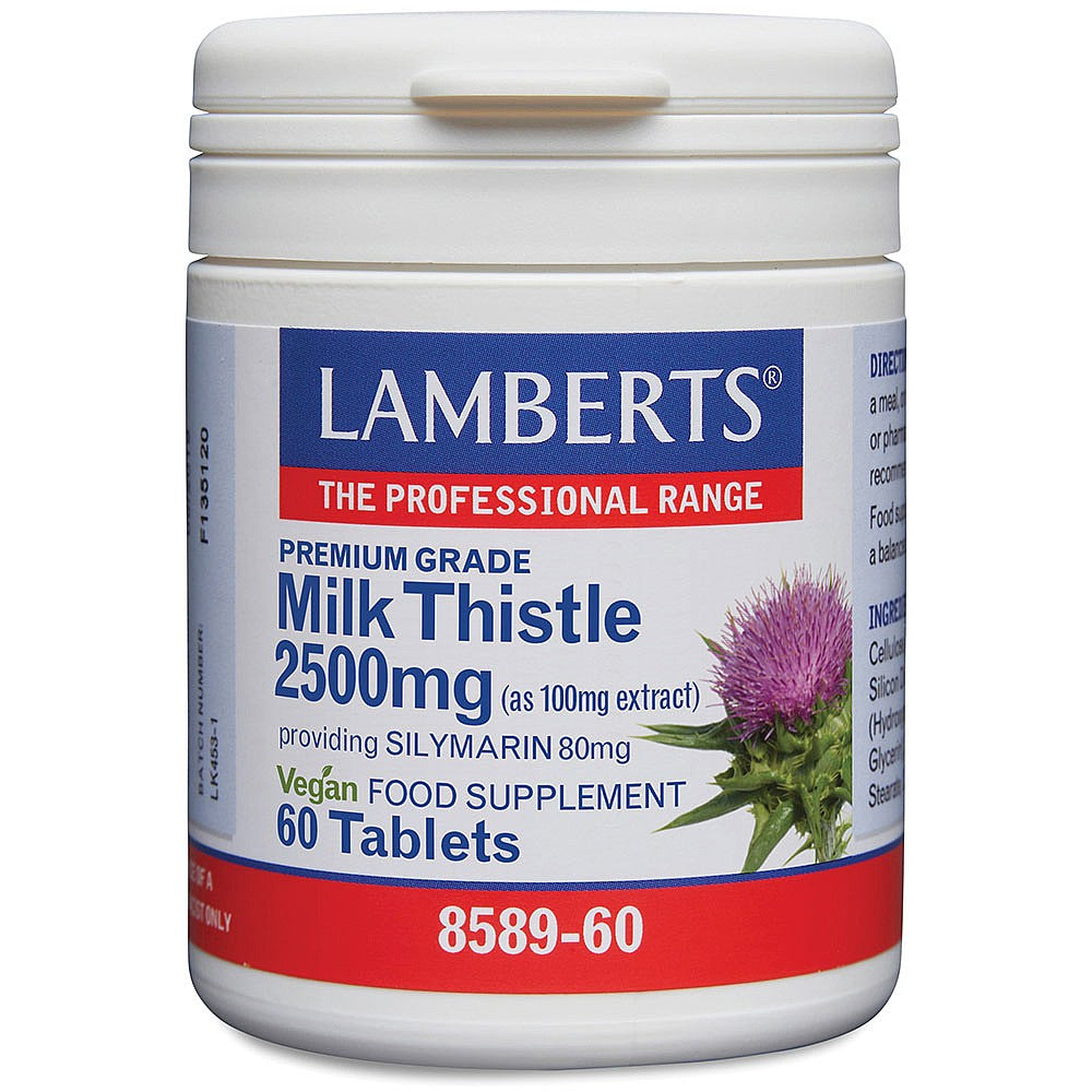 Lamberts Health Care Milk Thistle 2500mg