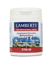 Lamberts Health Care Natural Vitamin E 400iu