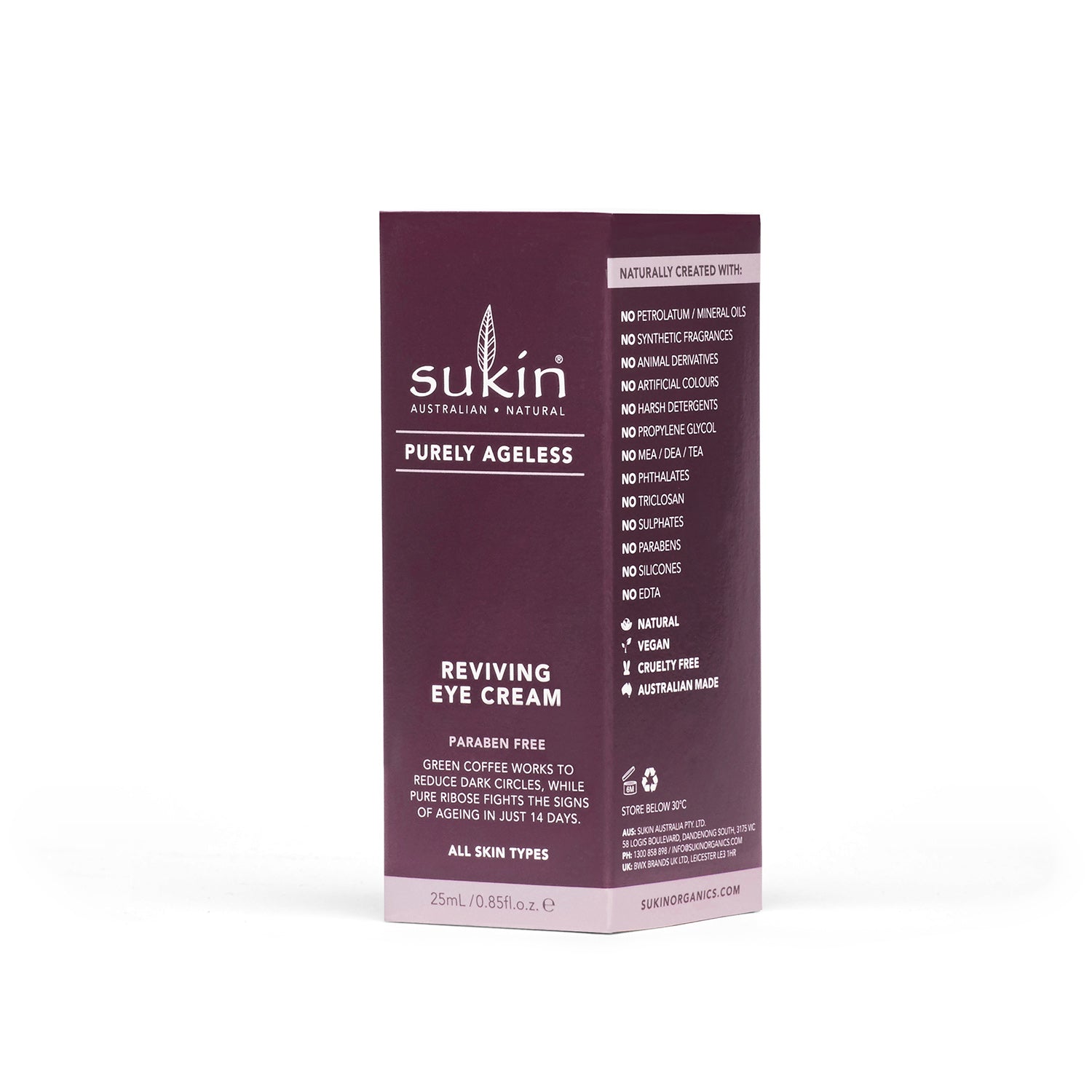 Sukin Purely Ageless Reviving Eye Cream
