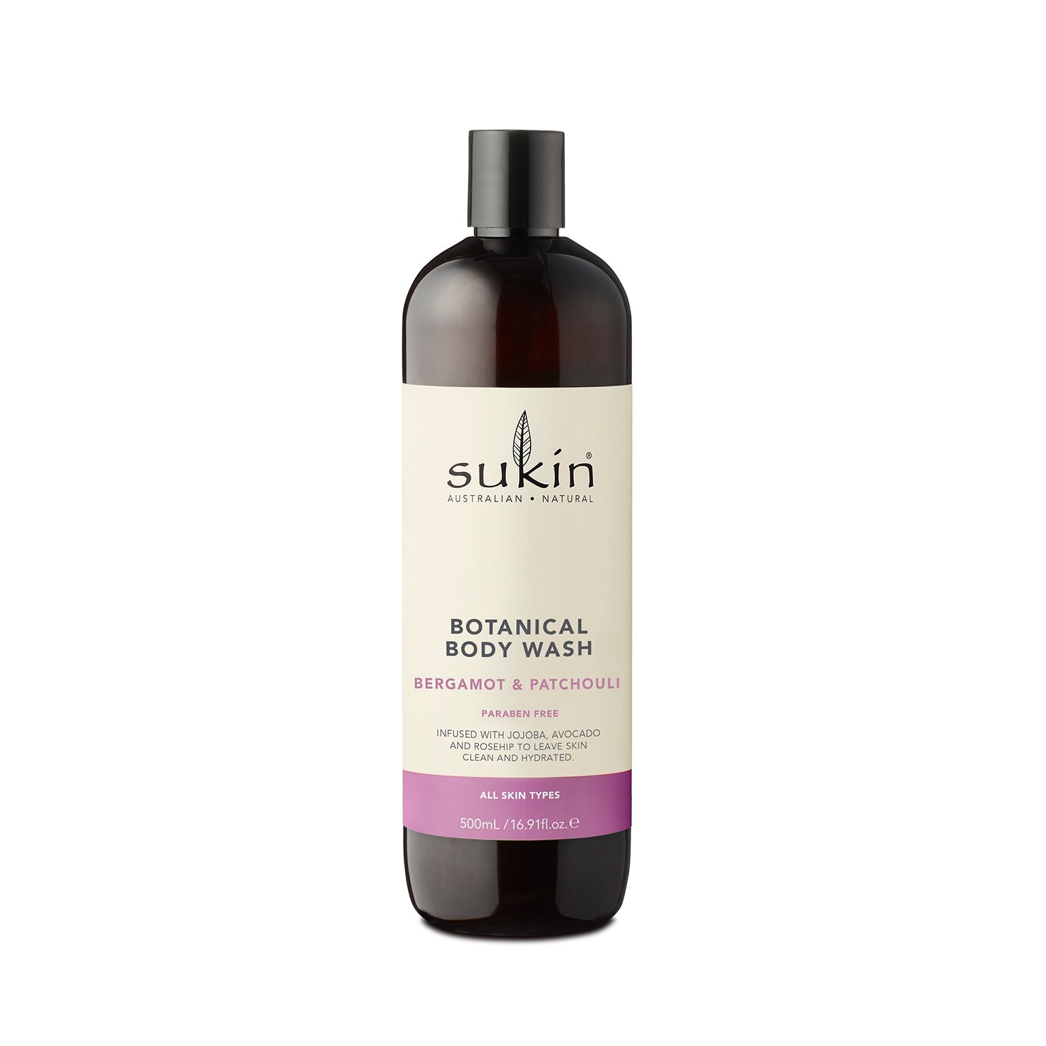Sukin Botanical Body Wash - Bergamot & Patchouli