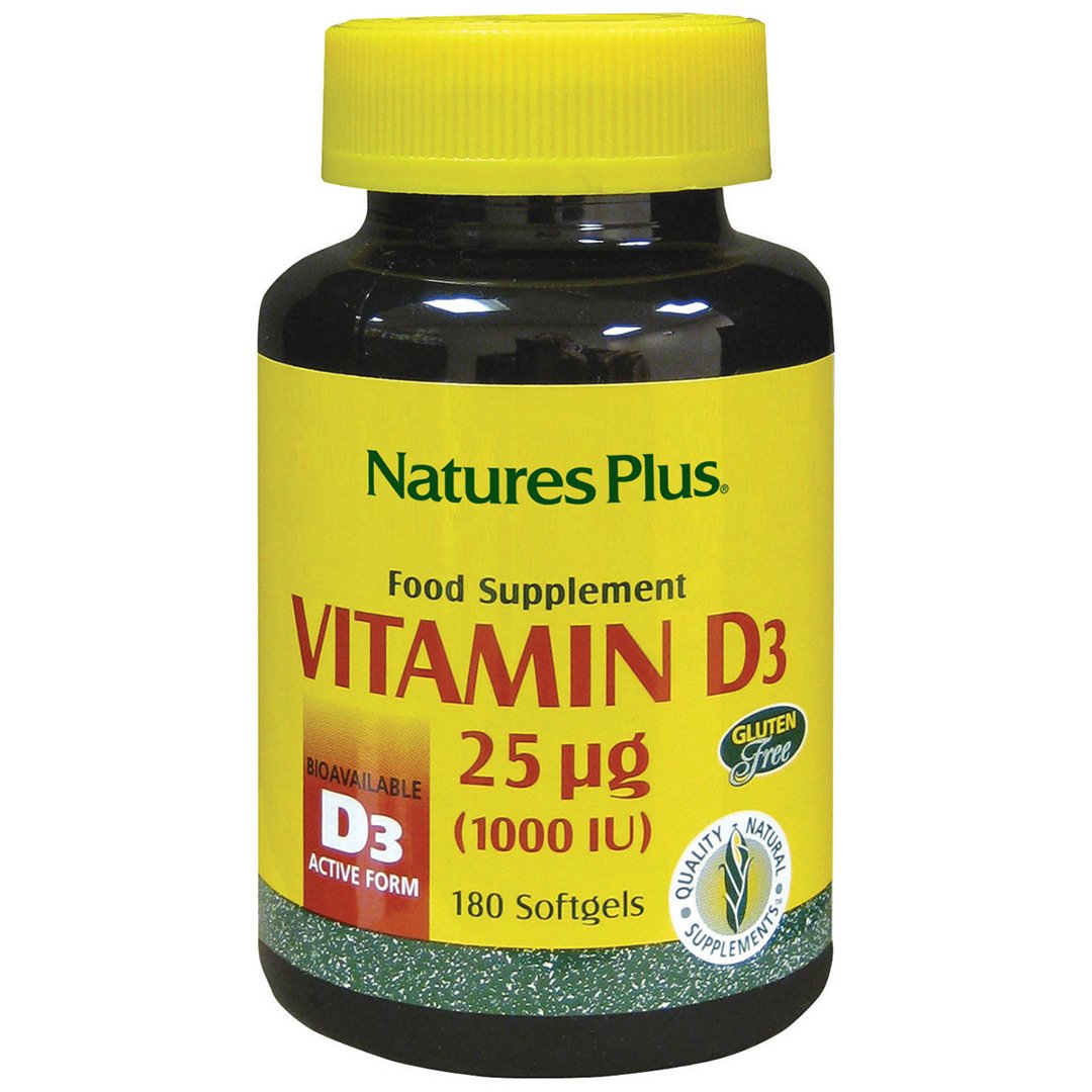 Nature's Plus Vitamin D3 1,000 IU 180