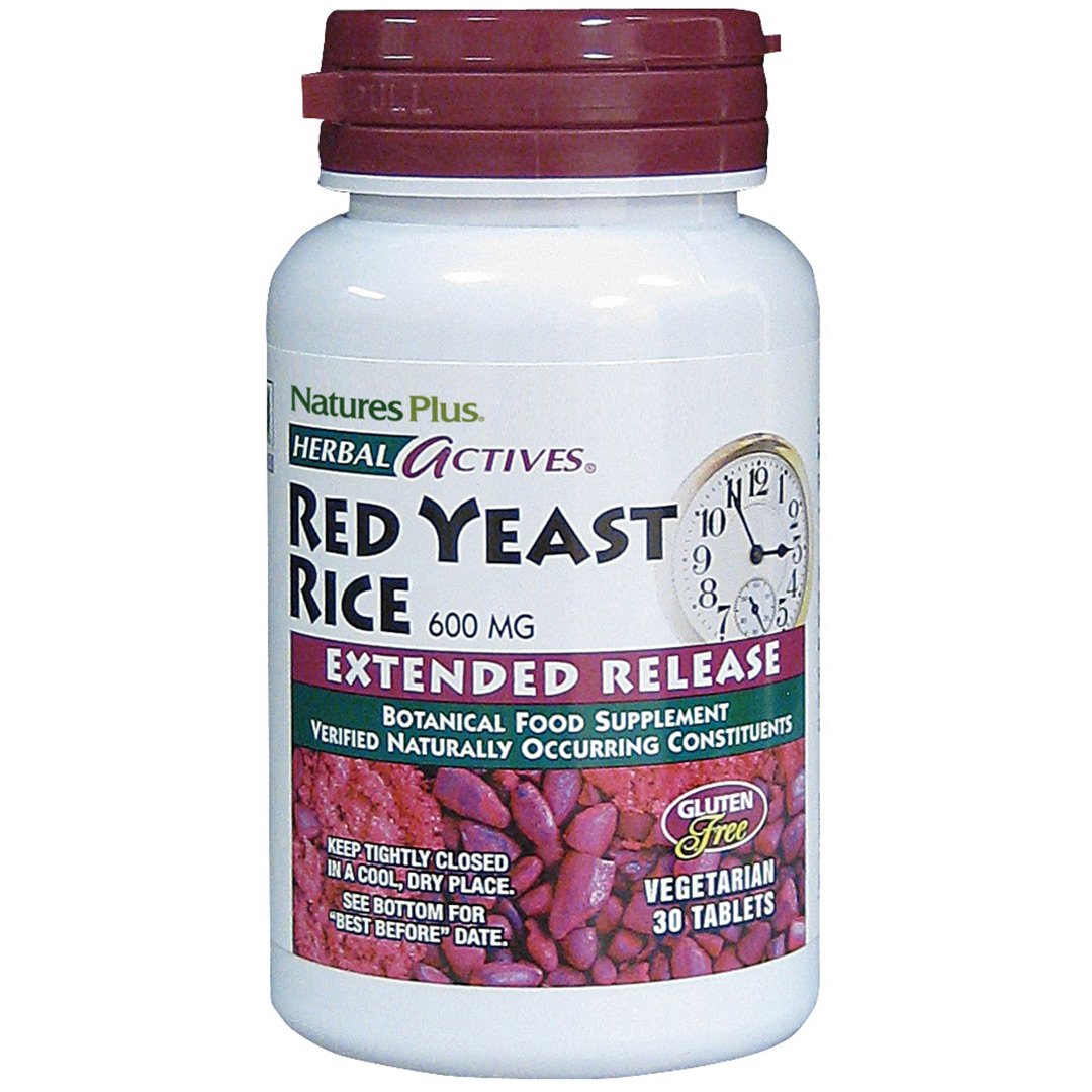 Nature's Plus Herbal Actives Red Yeast Rice  (extended Release) 600 mg 30 Tablets