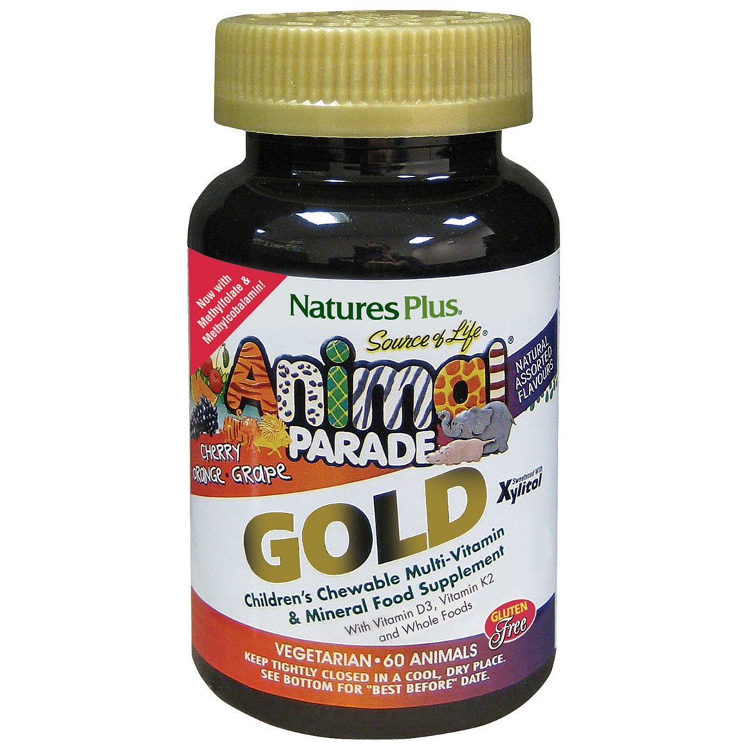 Nature's Plus Animal Parade Gold Assorted 60 Chewable Tablets